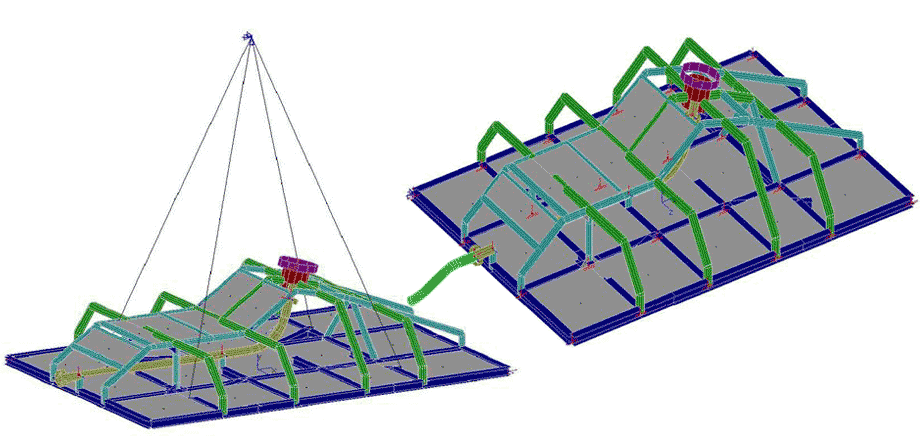 Riser Base Lift Model Arrangement 