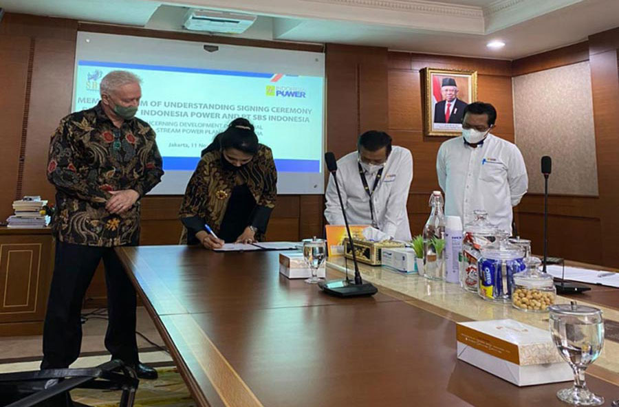Signing of memorandum of understanding between SBS and Indonesia Power (Courtesy SBS)